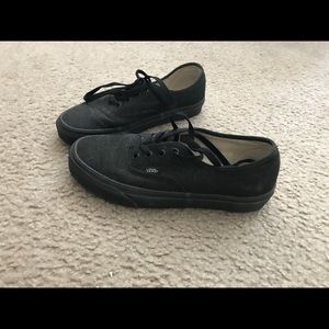 Black Authentic Vans